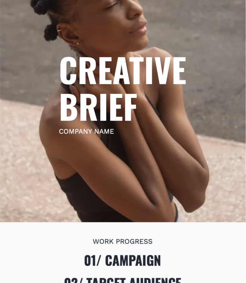 Template for a Creative Brief