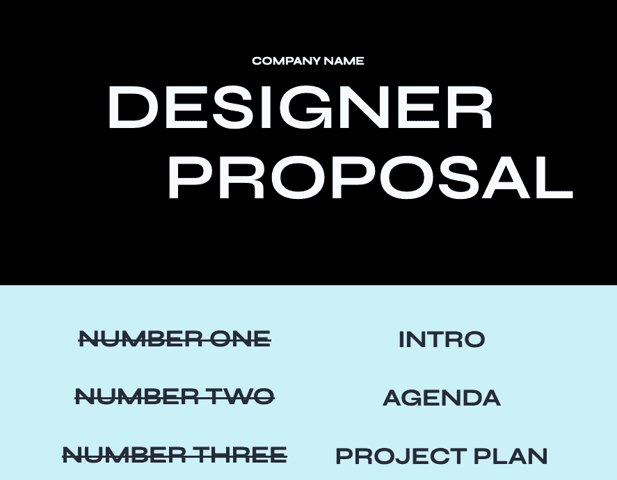 Template for a Designer